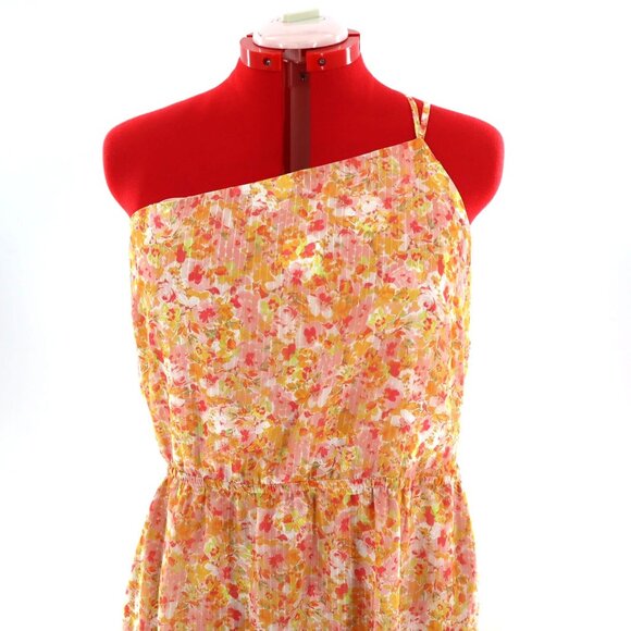 Greylin Reya Floral Dress Large Orange Boho Hippie Romantic Resort Vacay NWT - Picture 10 of 13